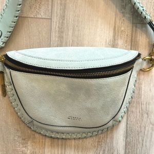 Isabel Marant skano suede bumbag in celadon